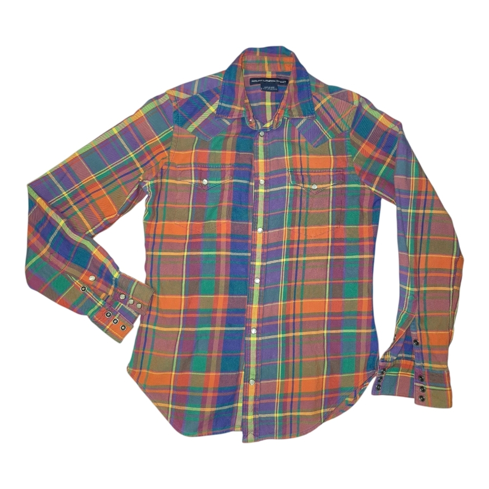 Ralph Lauren Sport Pretty Plaid Multicolor Button Shirt